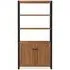 Rayne Bookcase with Cupboard - Acacia