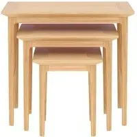 Selene Nest of 3 Tables - Oak