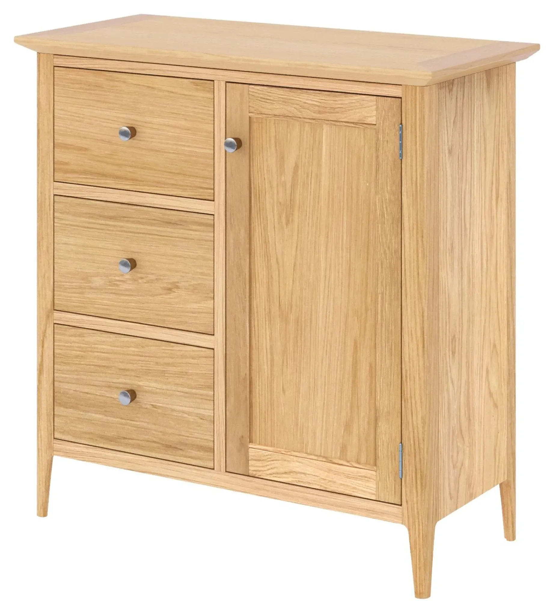 Selene Oak 1 Door 3 Drawer Hall Cabinet