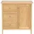 Selene Oak 1 Door 3 Drawer Hall Cabinet