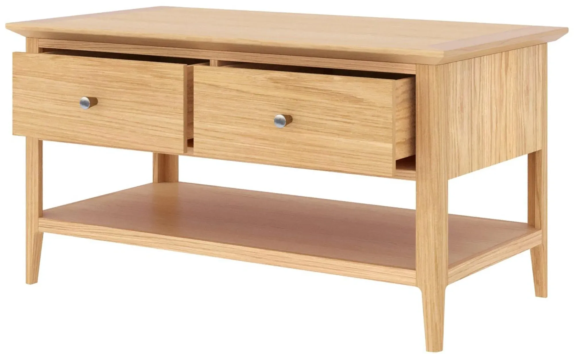 Selene Oak 2 Drawer Coffee Table