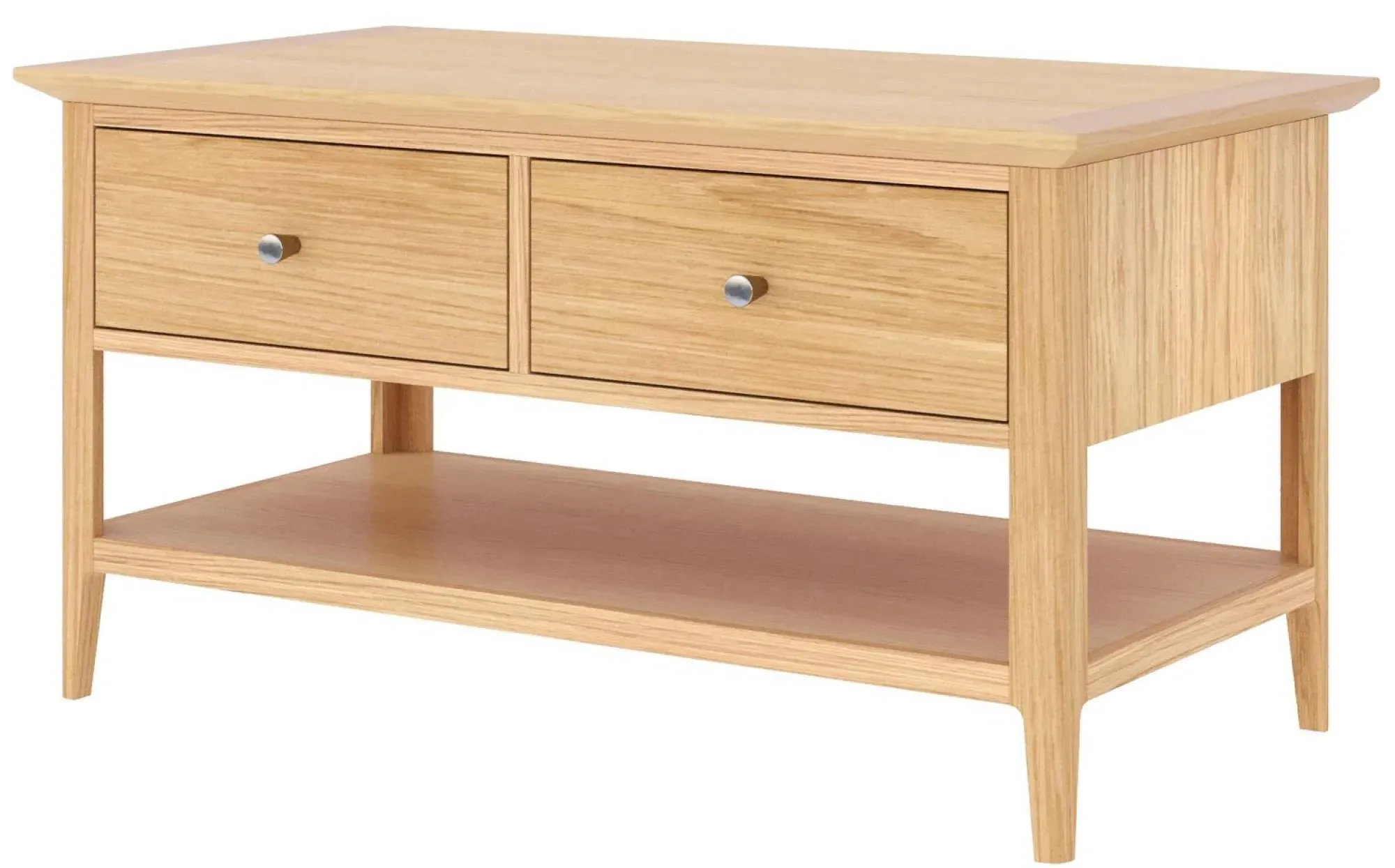 Selene Oak 2 Drawer Coffee Table
