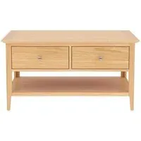 Selene Oak 2 Drawer Coffee Table