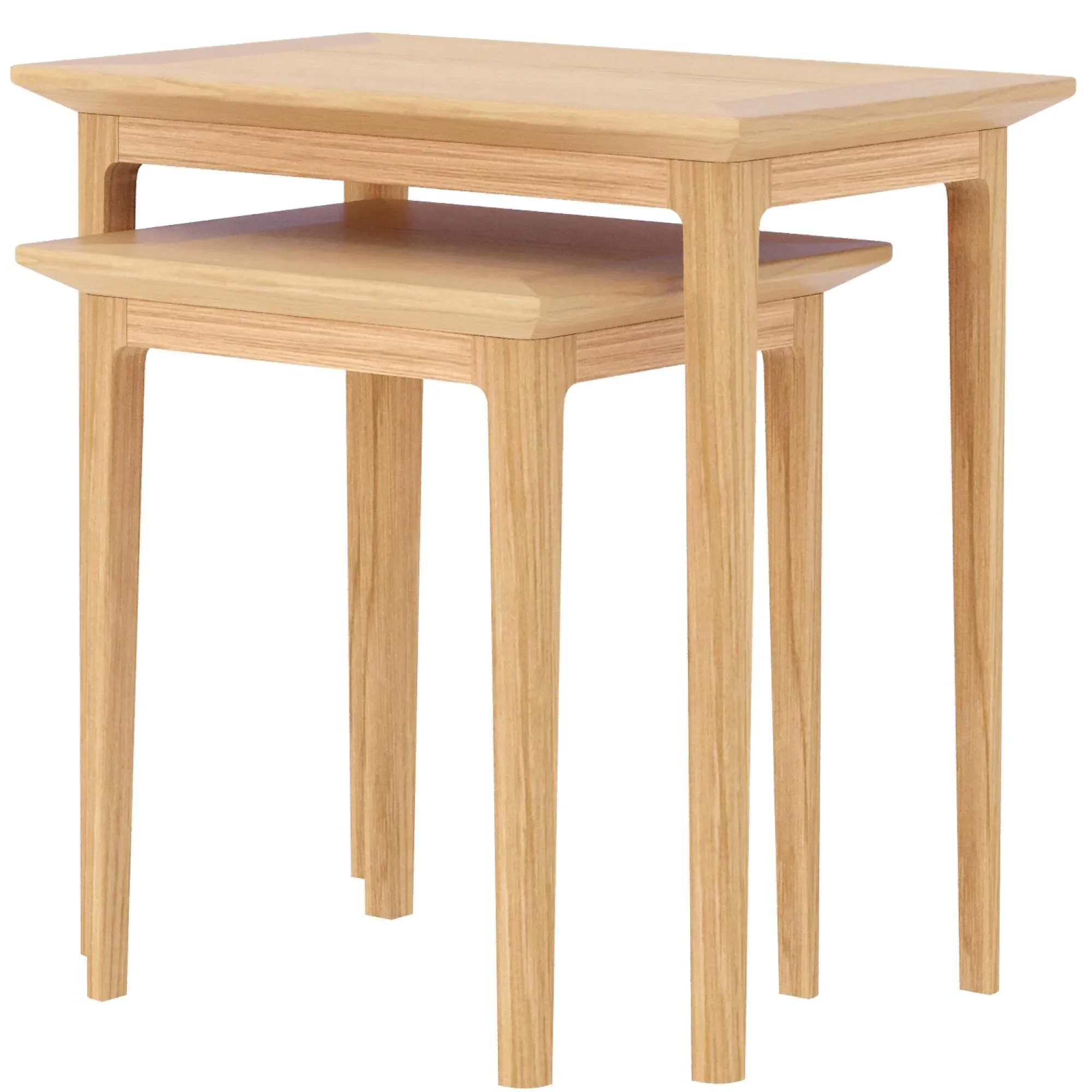Selene Oak Nest of 2 Tables