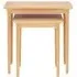 Selene Oak Nest of 2 Tables