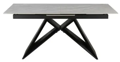 Tinsley 6-8 Seater Extending Dining Table - Grey, Ceramic