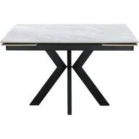 Vida 4-6 Seater Extending Dining Table - Grey, Ceramic