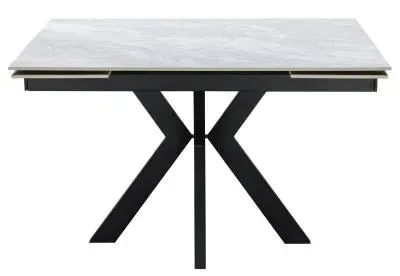 Vida 4-6 Seater Extending Dining Table - Grey, Ceramic