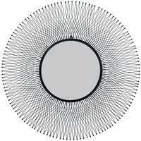 Barker Large Wire Mirror - Black, Metal