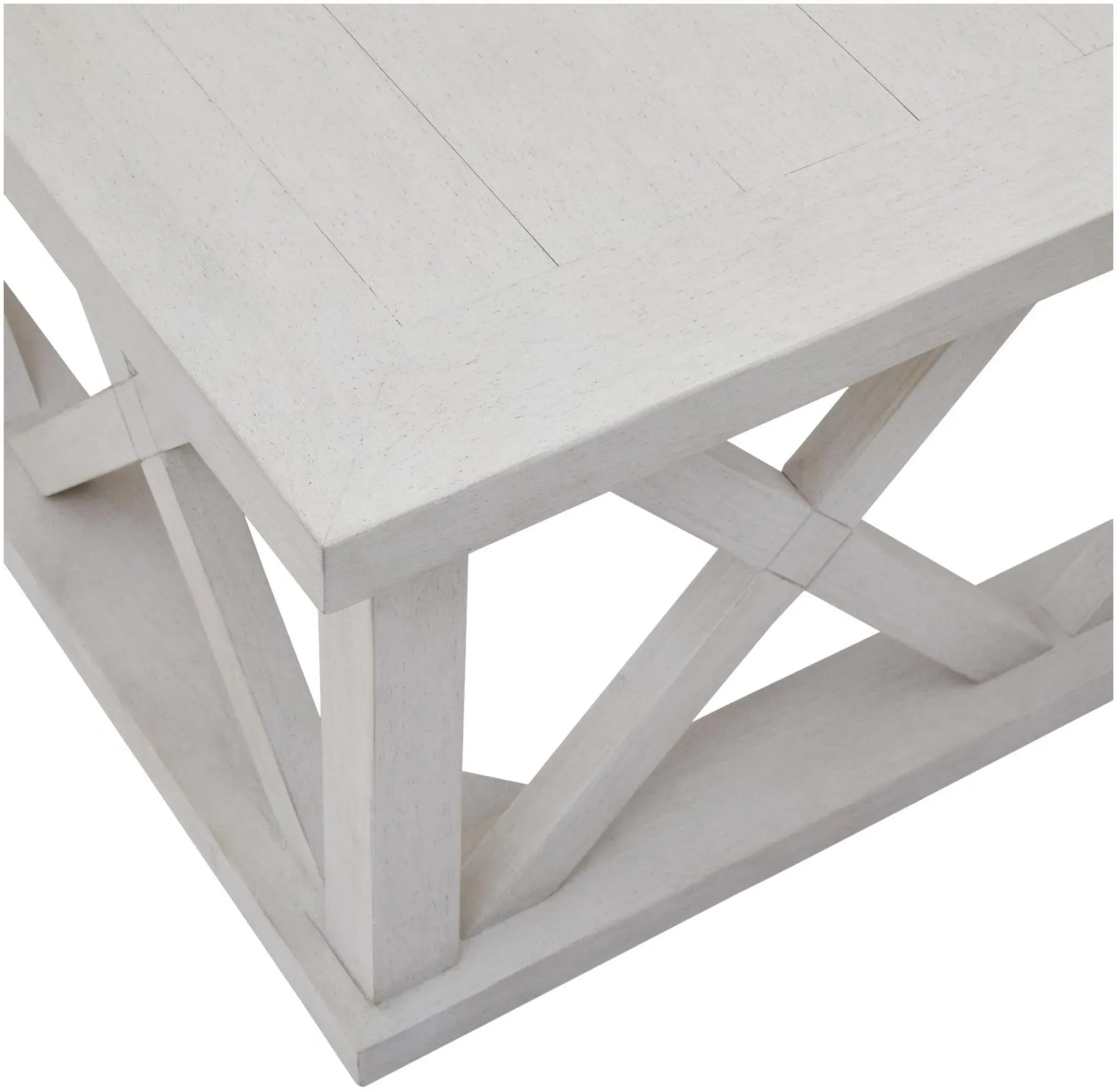 Birmingham Plank Square Coffee Table - White