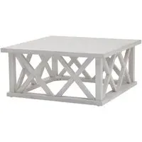 Birmingham Plank Square Coffee Table - White