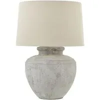 Brixton Chorus Lamp - White and Grey, Ceramic
