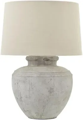 Brixton Chorus Lamp - White and Grey, Ceramic