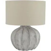 Brixton Flute Lamp - Stone, Ceramic