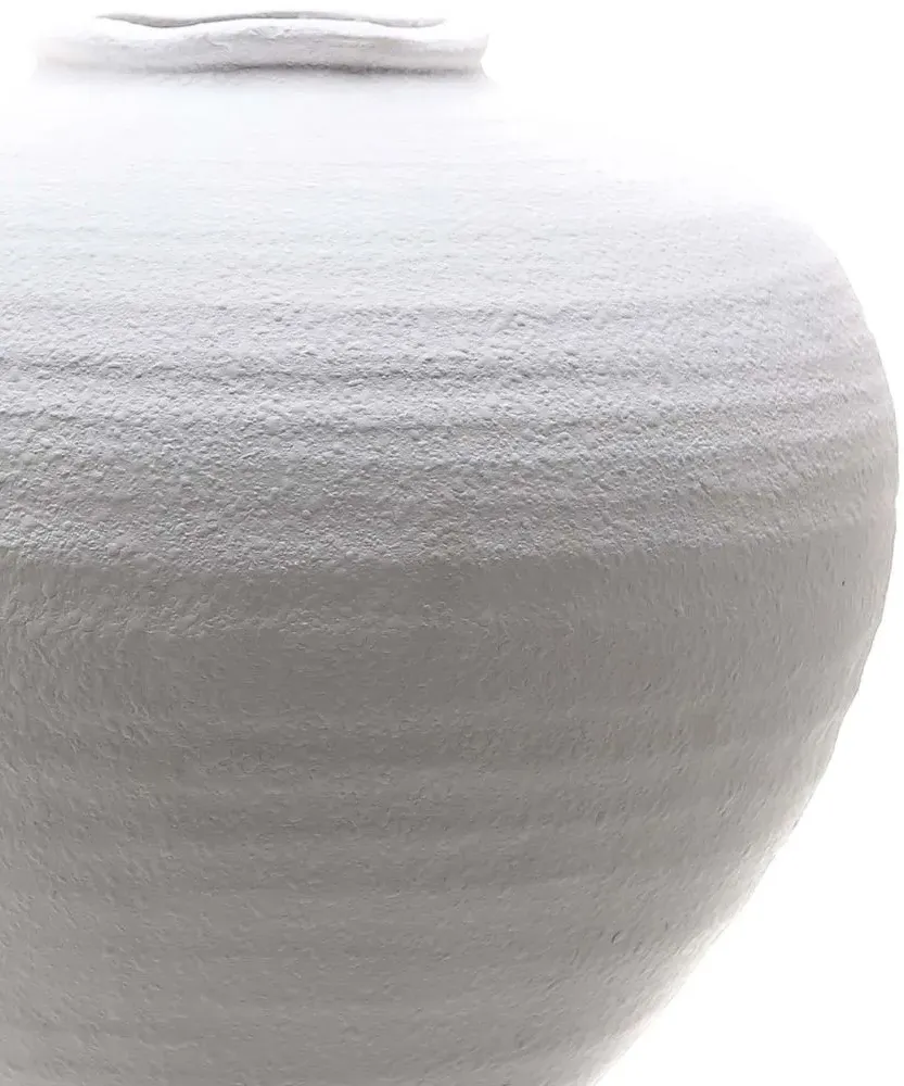 Burton Large Ceramic Vase - White