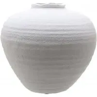 Burton Large Ceramic Vase - White