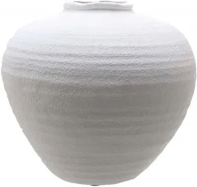 Burton Large Ceramic Vase - White