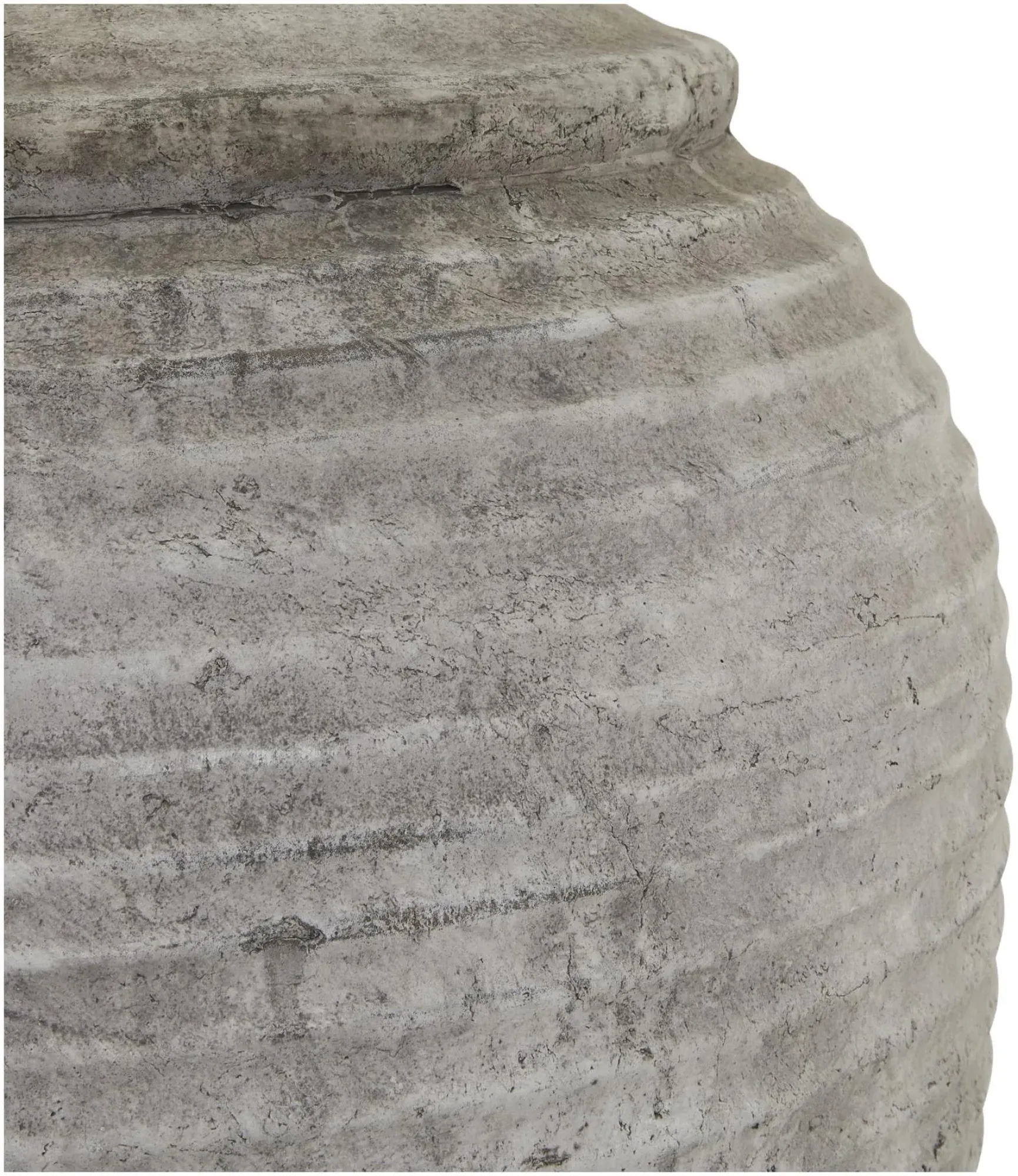 Capri Table Lamp - White and Grey, Ceramic Stone