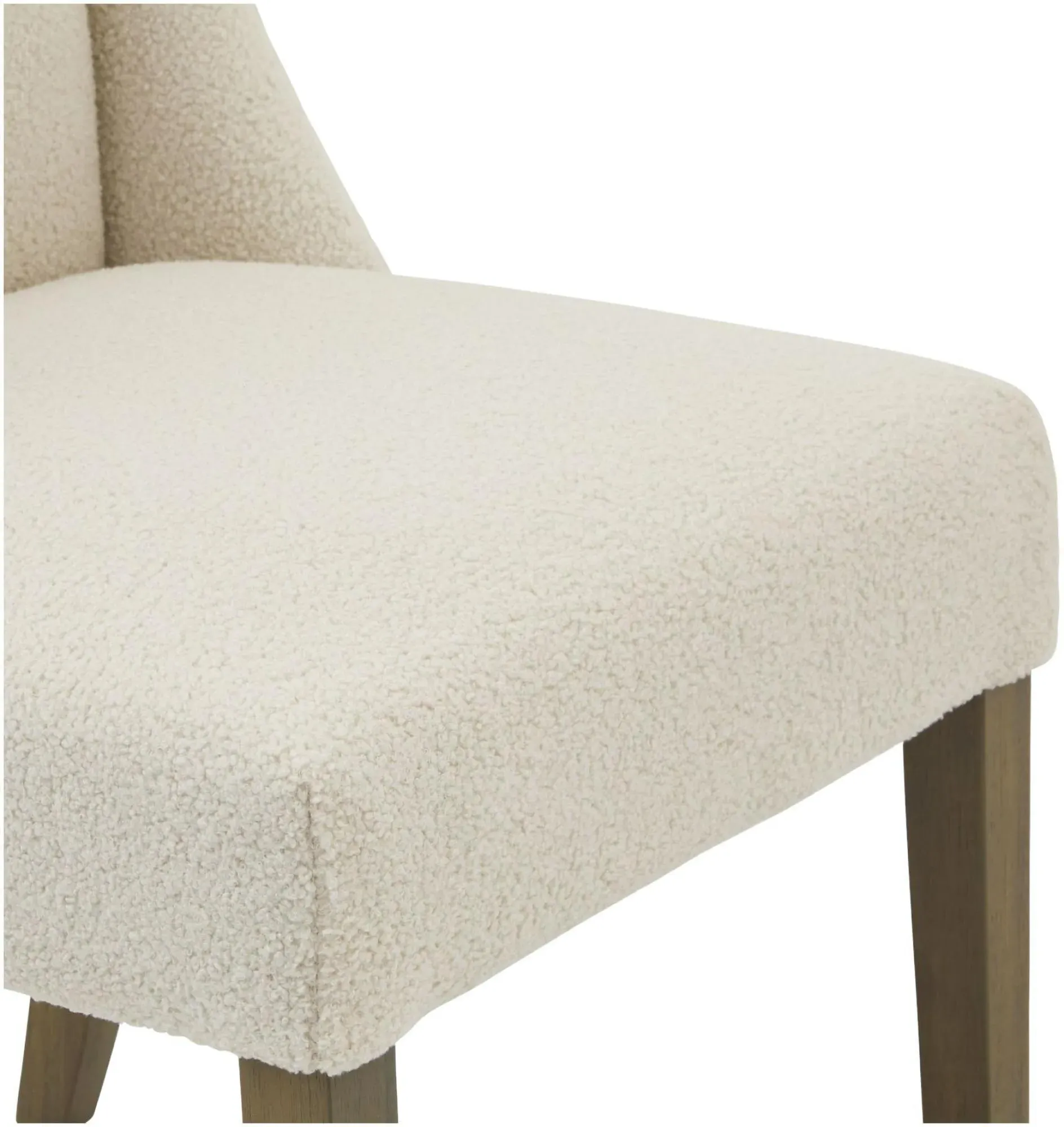 Ceduna Dining Chair Set of 2 - Cream, Boucle