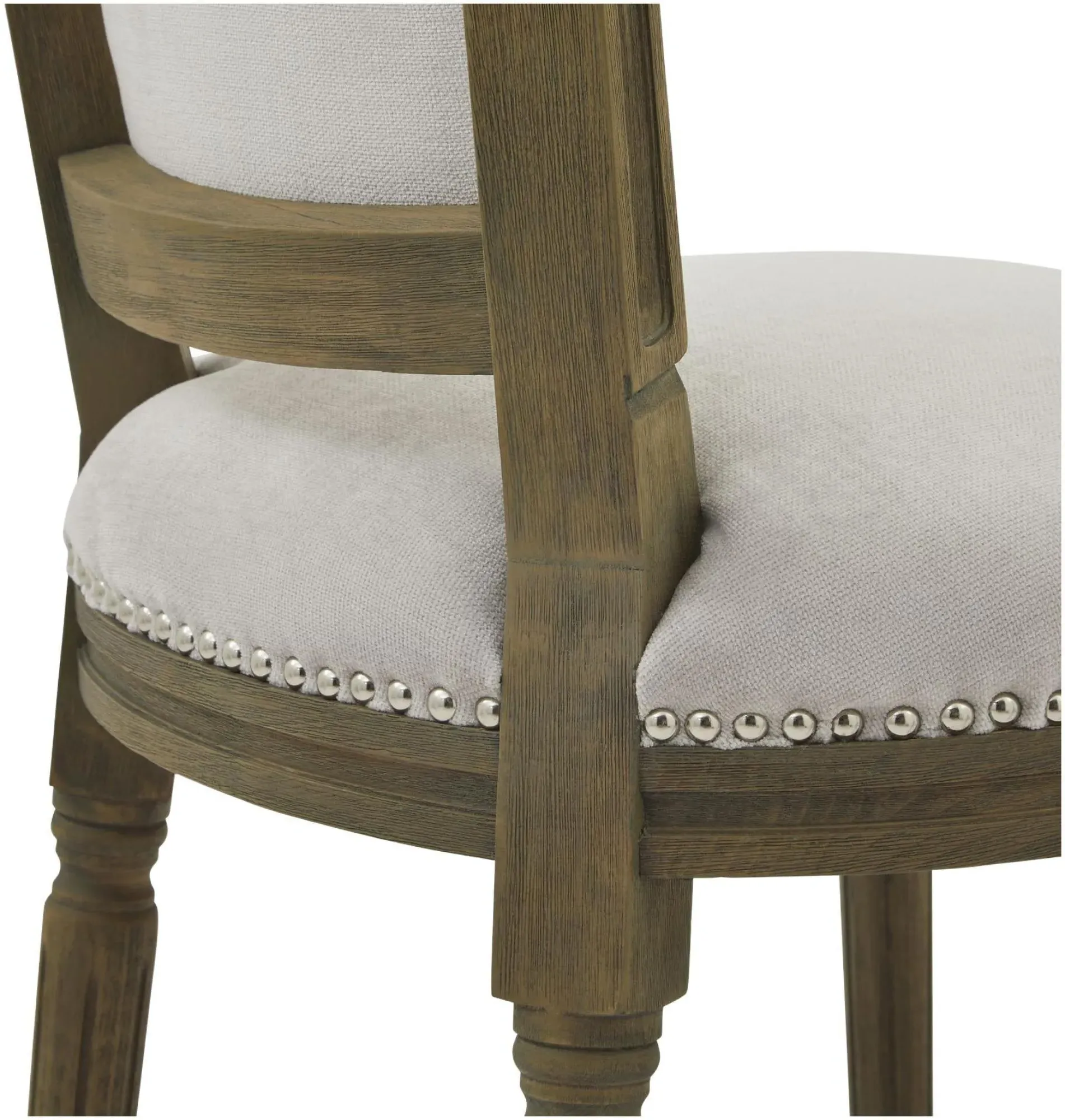 Clare Dining Chair Set of 2 - Grey, Fabric