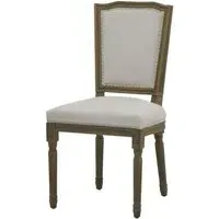 Clare Dining Chair Set of 2 - Grey, Fabric