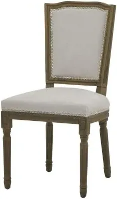 Clare Dining Chair Set of 2 - Grey, Fabric