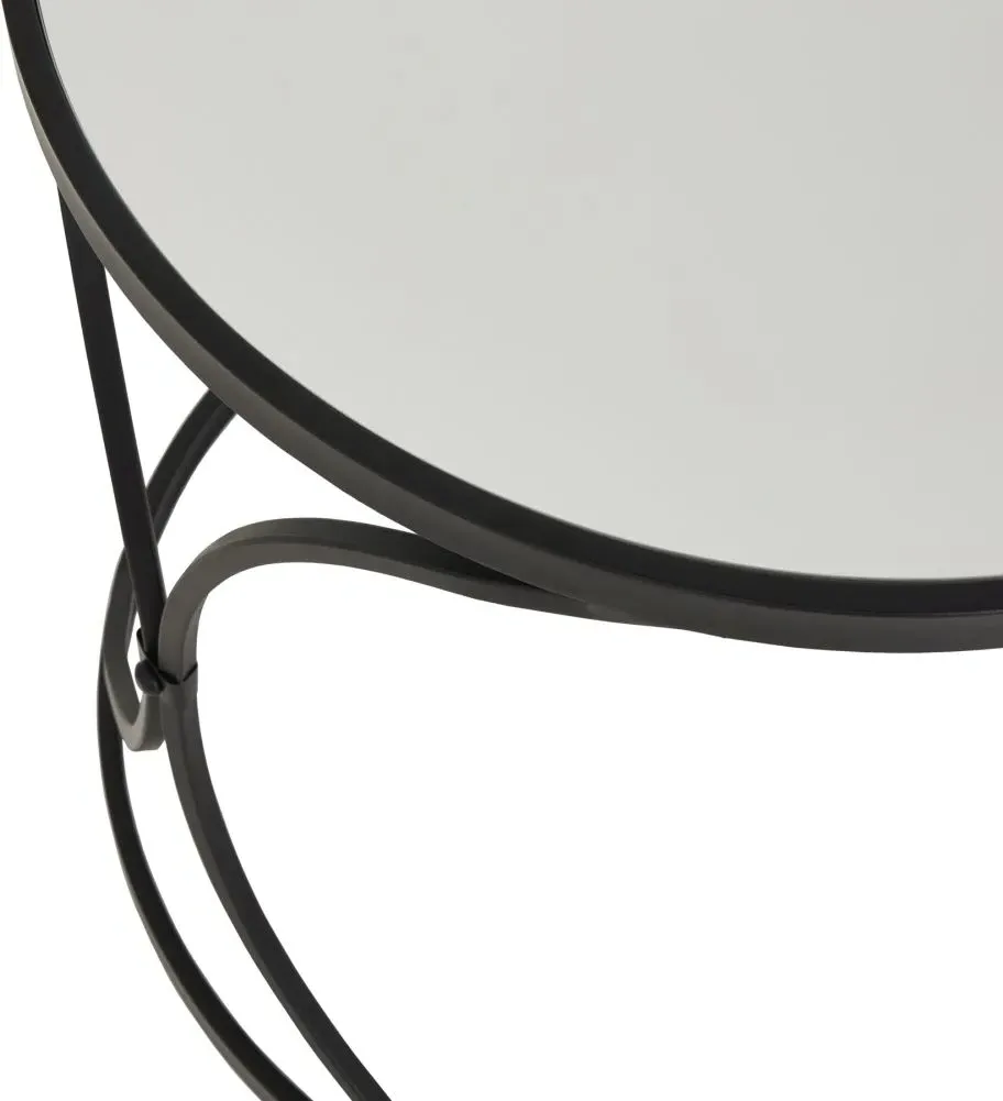Concaved Side Table Set of 2 - Black