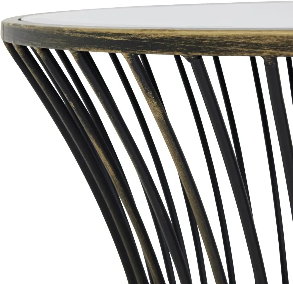 Concaved Side Table Set of 2 - Black