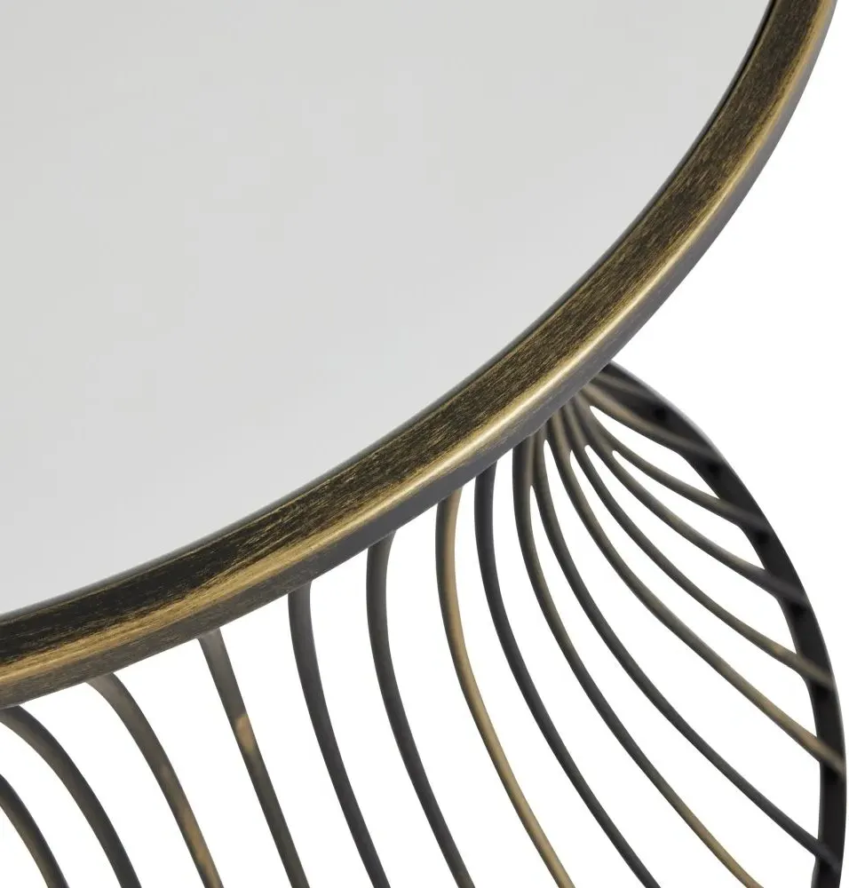 Concaved Side Table Set of 2 - Black