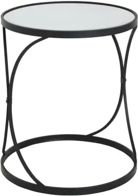 Concaved Side Table Set of 2 - Black