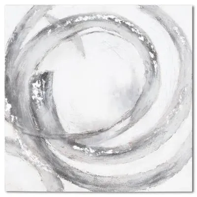 Coventry Canvas Wall Art - Silver and Grey image