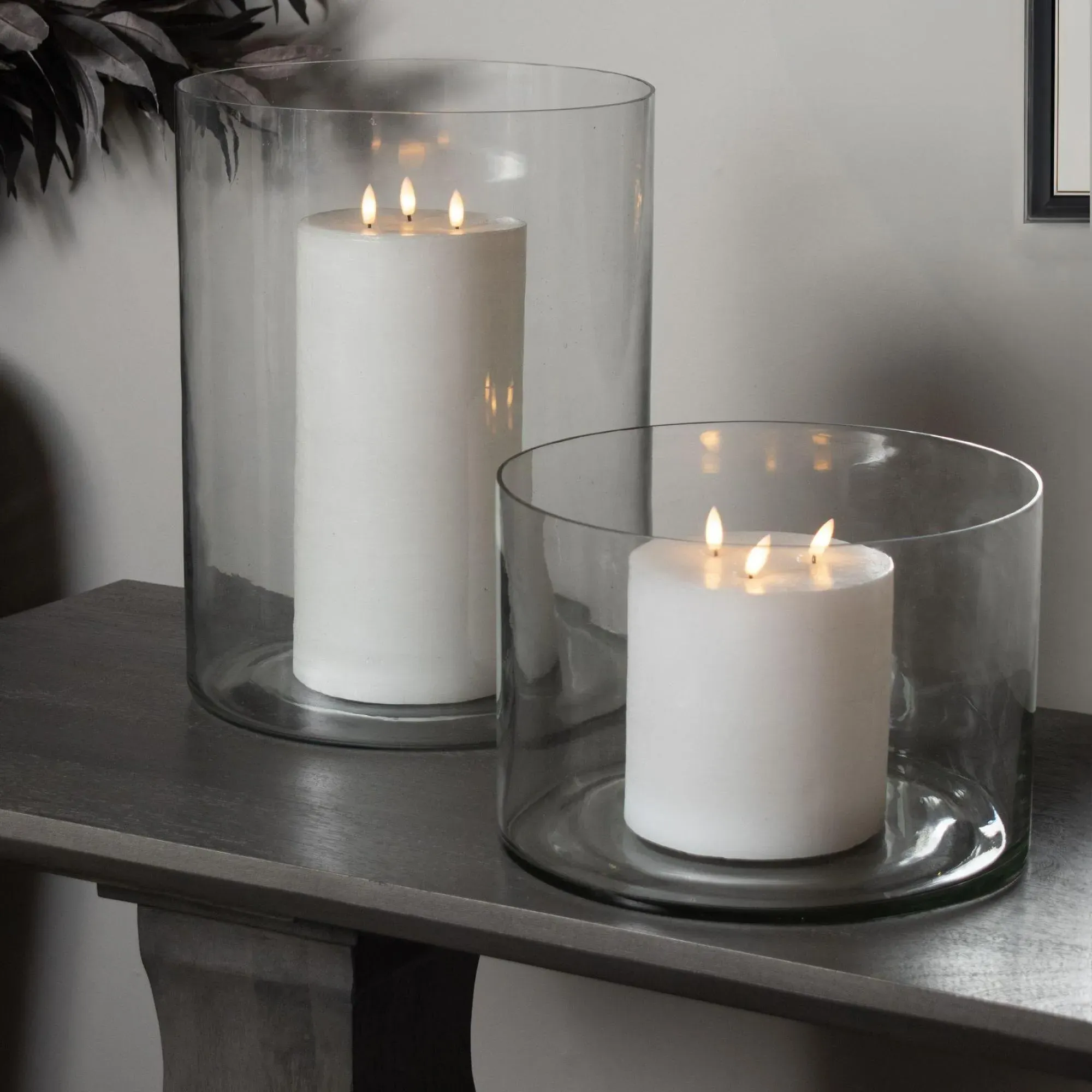 Crewe Large Cylinder Vase - Clear Glass