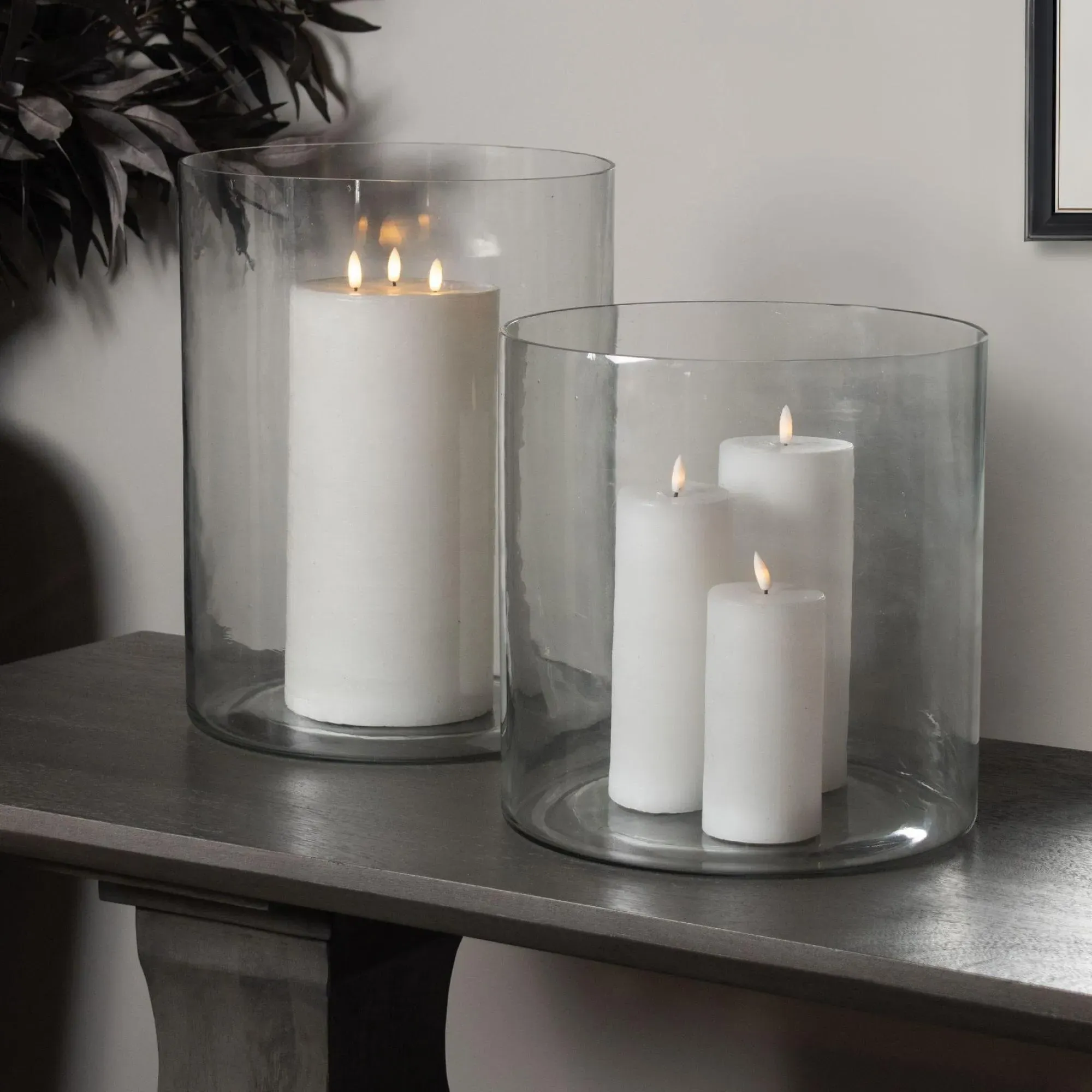 Crewe Large Cylinder Vase - Clear Glass