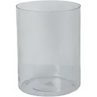 Crewe Large Cylinder Vase - Clear Glass