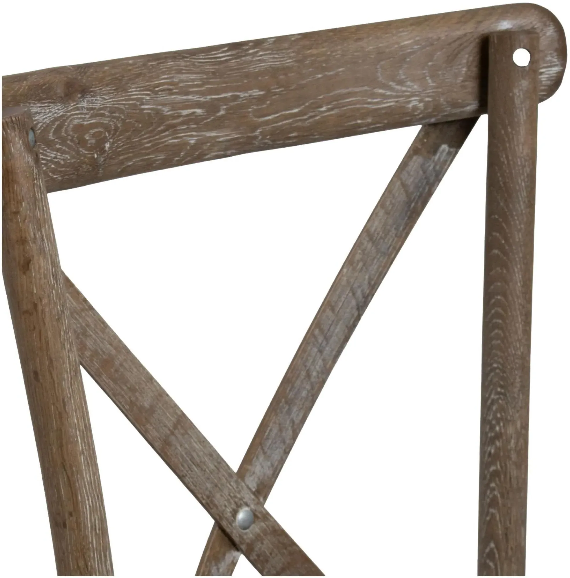 Cross Back Dining Chair Set of 2 - Light Oak