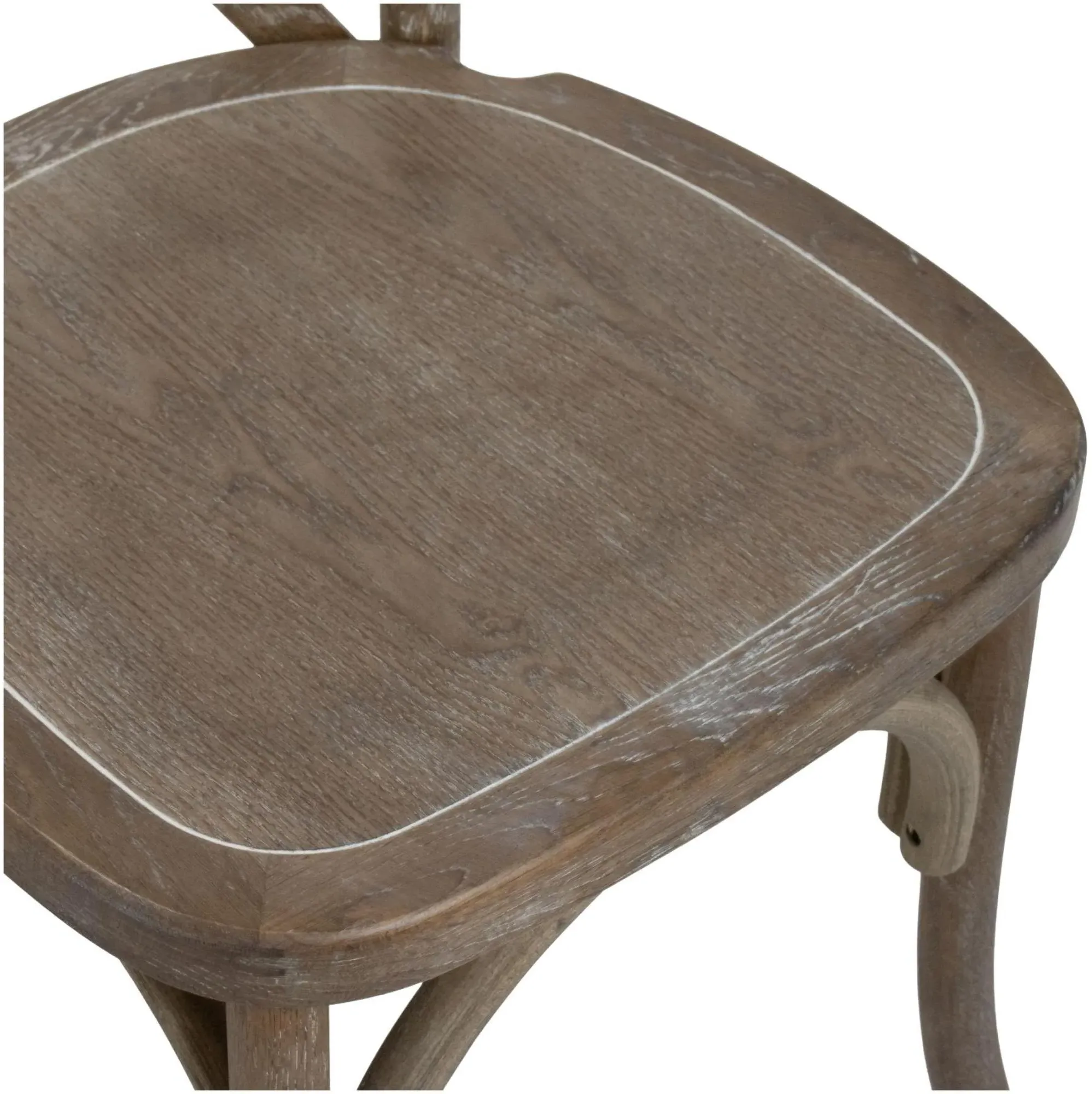 Cross Back Dining Chair Set of 2 - Light Oak