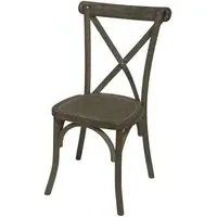 Cross Back Dining Chair Set of 2 - Light Oak