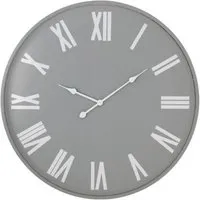 Devonport Large Wall Clock - Grey, Metal