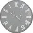 Devonport Large Wall Clock - Grey, Metal