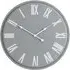 Devonport Wall Clock - Grey, Metal