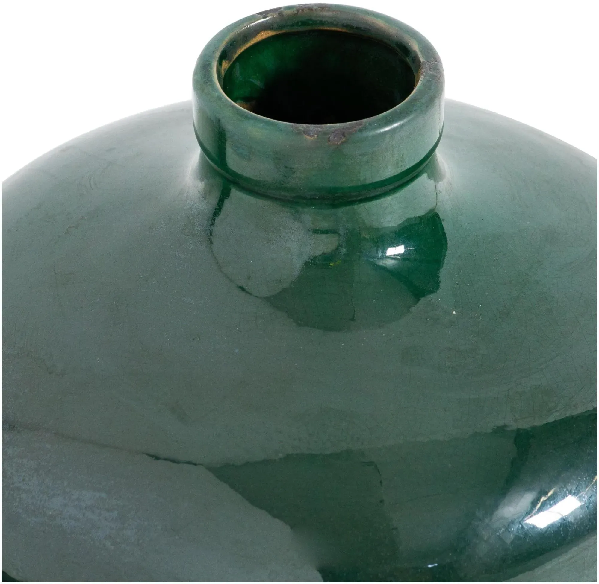 Ealing Glazed Eve Vase - Green