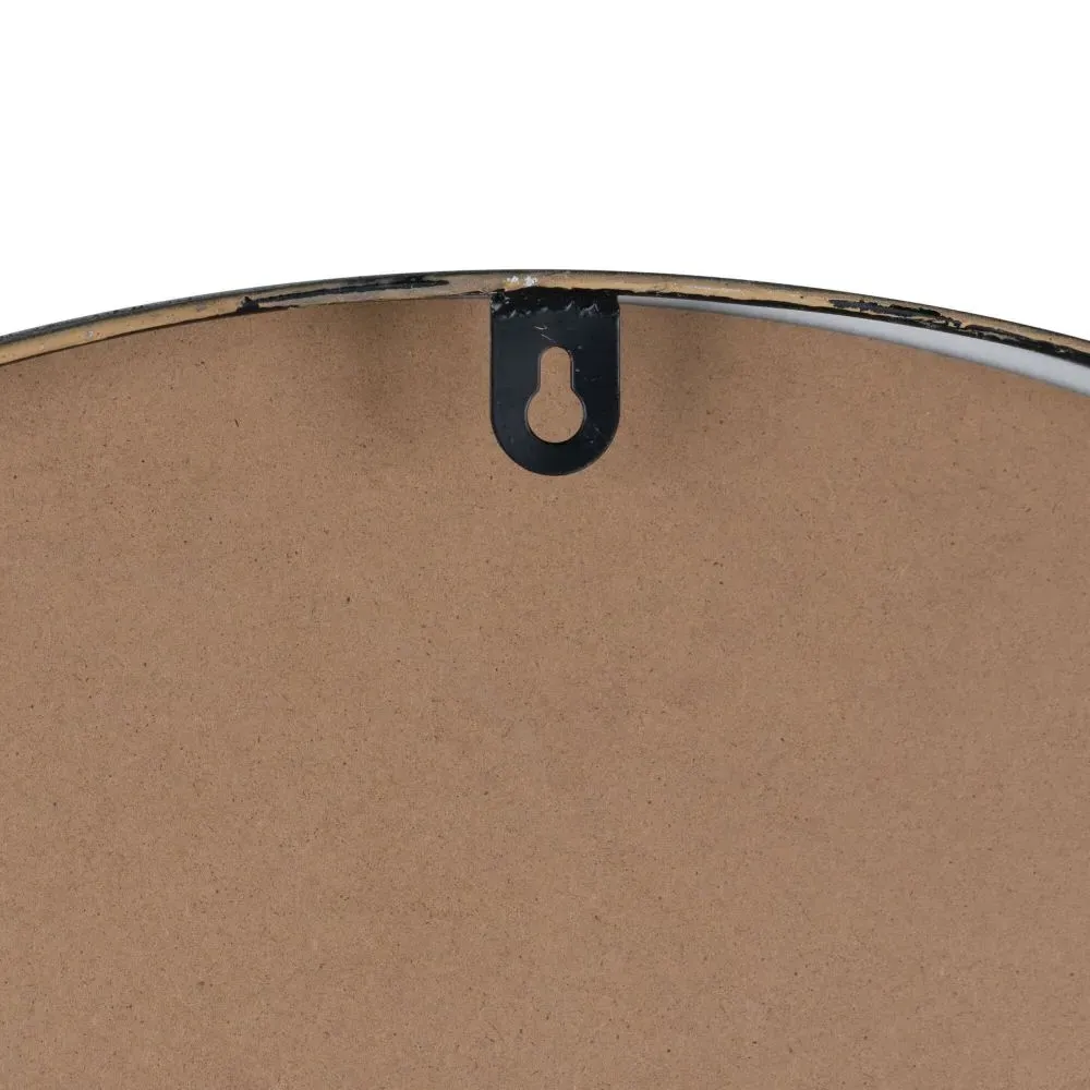 Embossed Station Clock - White