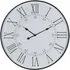 Embossed Station Clock - White