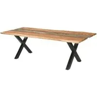 Fremantle Edge River Dining Table - Brown, Acacia Wood