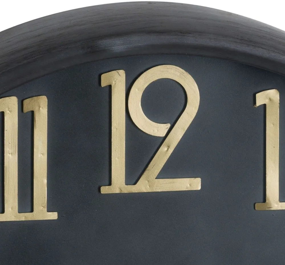 Gawler Clock - Brass, Black