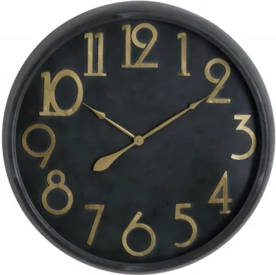 Gawler Clock - Brass, Black