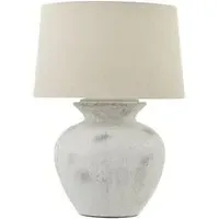 Hastings Antique Lamp - White and Grey, Ceramic