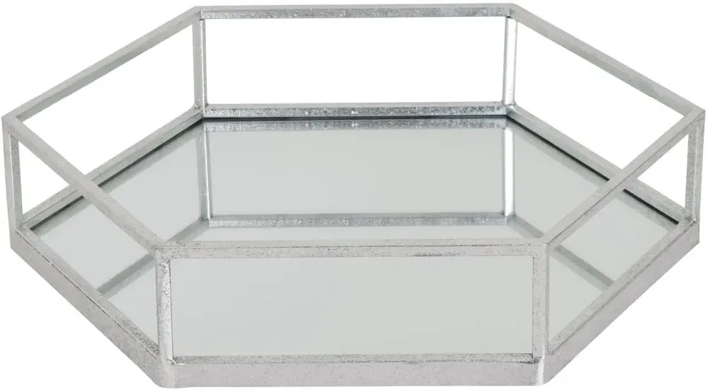 Hexagon Tray Set - Silver