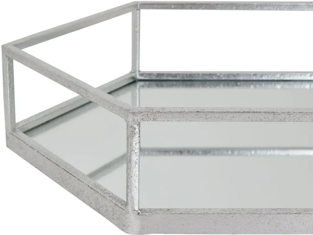 Hexagon Tray Set - Silver
