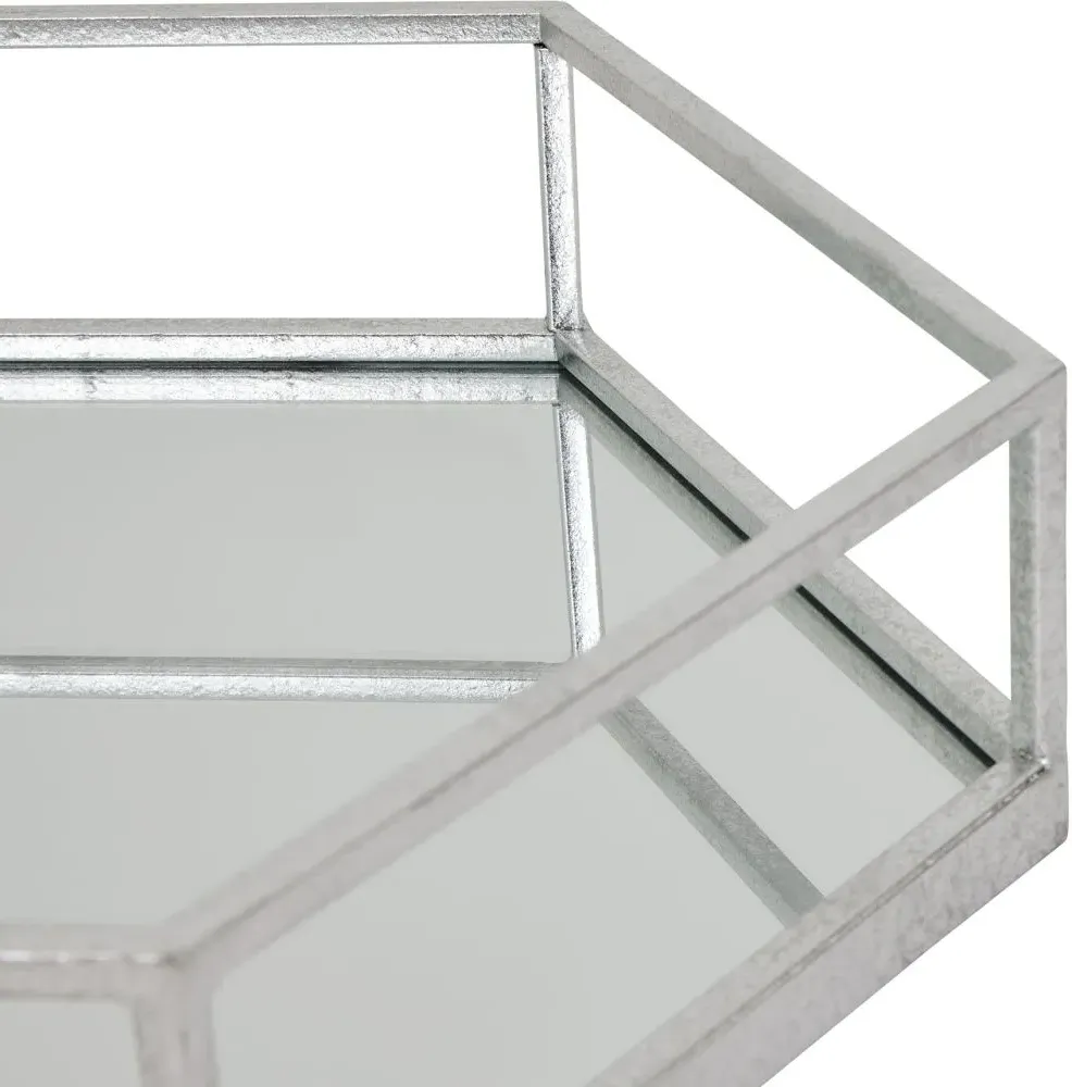 Hexagon Tray Set - Silver
